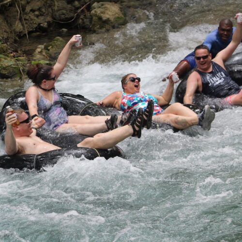 River tubing in Jamaica